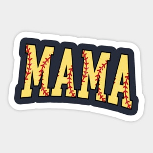 Softball Mama Mothers Day Sticker